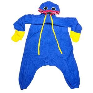 Poppy Playtime Huggy Wuggy Monster Onesie Pajama Adult XL Blue New